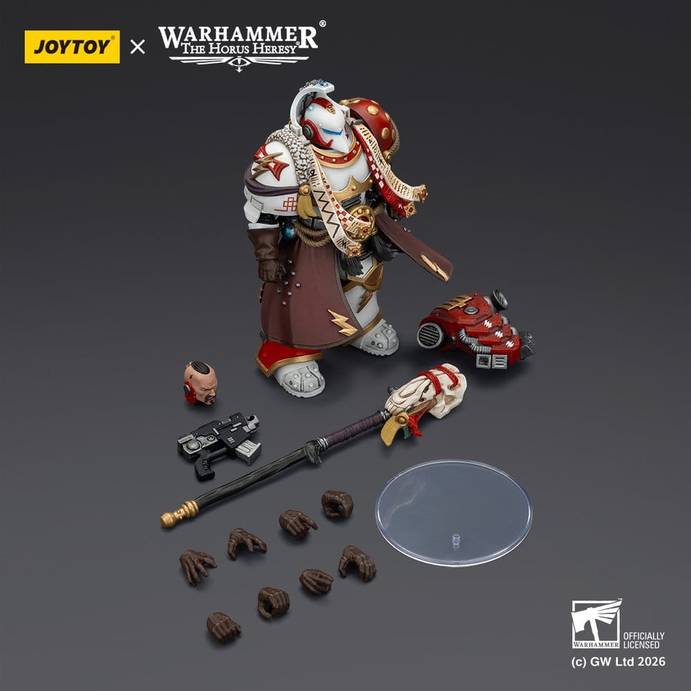 Warhammer 40,000 Figura White Scars Stormseer Consul com Bastão de Força e Pistola Bolt 12 cm