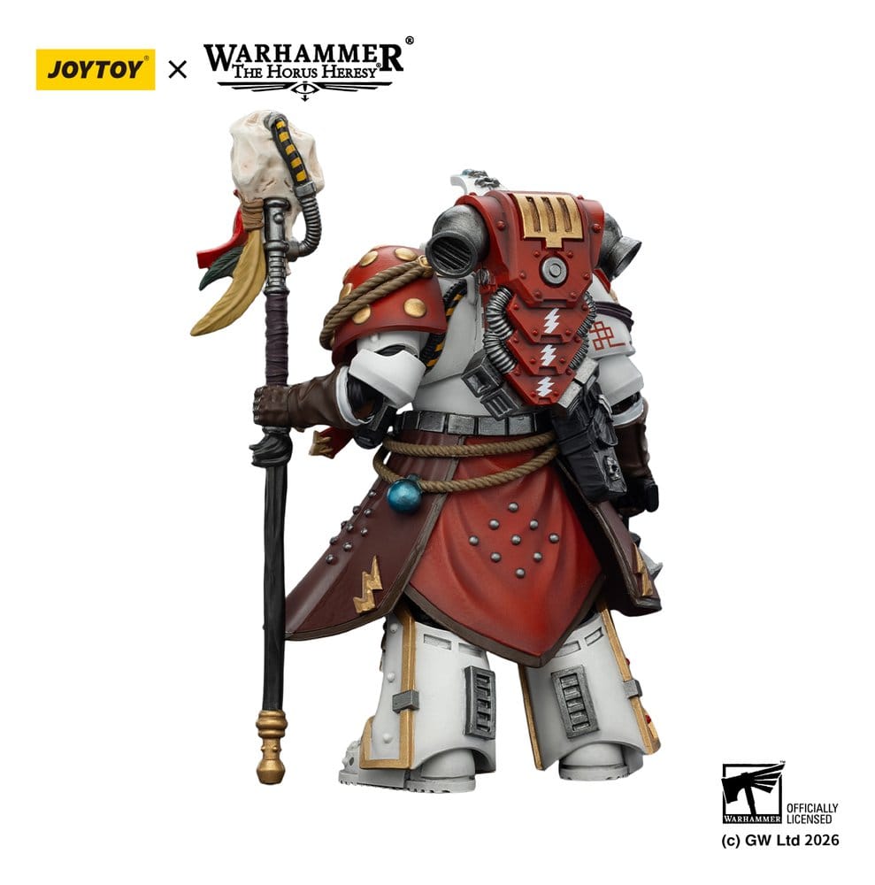 Warhammer 40,000 Figura White Scars Stormseer Consul com Bastão de Força e Pistola Bolt 12 cm