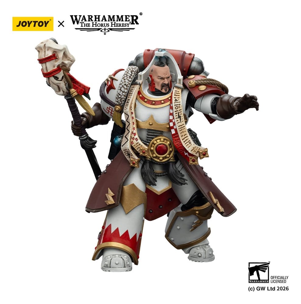Warhammer 40,000 Figura White Scars Stormseer Consul com Bastão de Força e Pistola Bolt 12 cm
