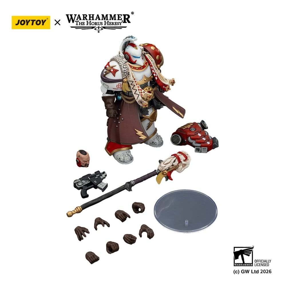 Warhammer 40,000 Figura White Scars Stormseer Consul com Bastão de Força e Pistola Bolt 12 cm