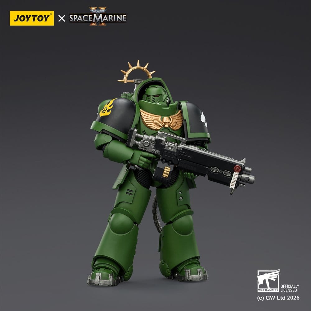 Warhammer 40,000 Figura Edição Jogo Salamandras Intercessor Pesado 13 cm