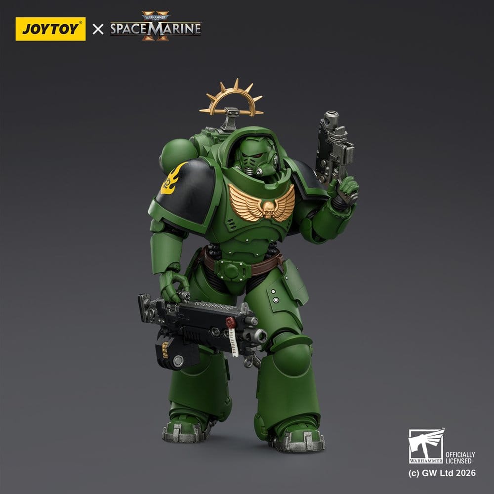 Warhammer 40,000 Figura Edição Jogo Salamandras Intercessor Pesado 13 cm