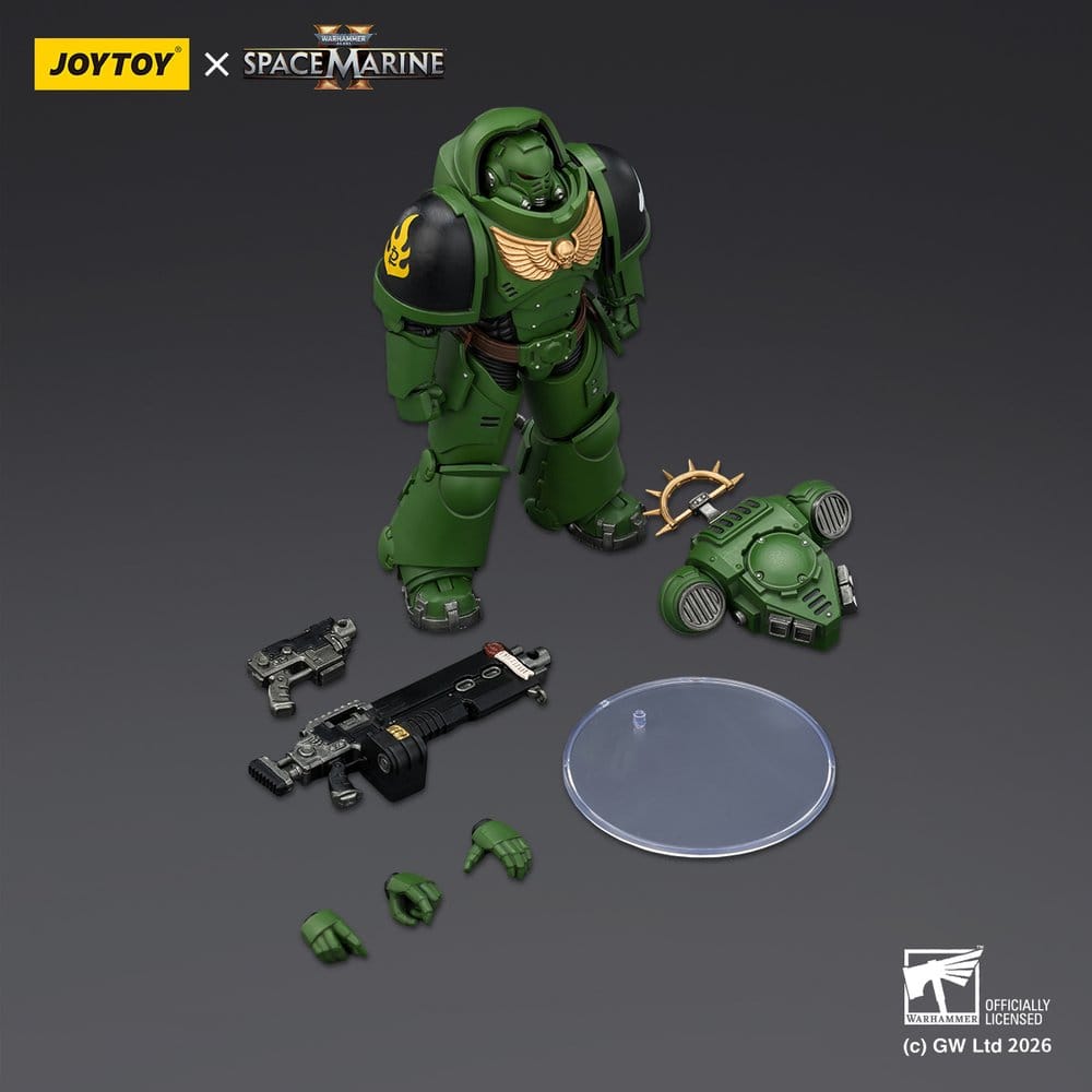 Warhammer 40,000 Figura Edição Jogo Salamandras Intercessor Pesado 13 cm