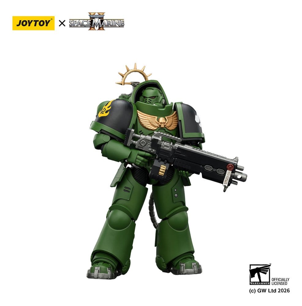 Warhammer 40,000 Figura Edição Jogo Salamandras Intercessor Pesado 13 cm