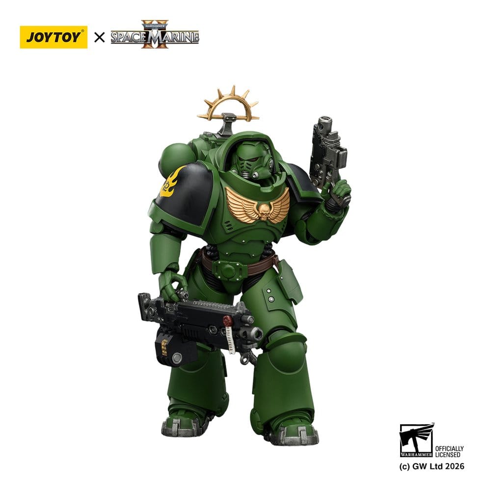 Warhammer 40,000 Figura Edição Jogo Salamandras Intercessor Pesado 13 cm