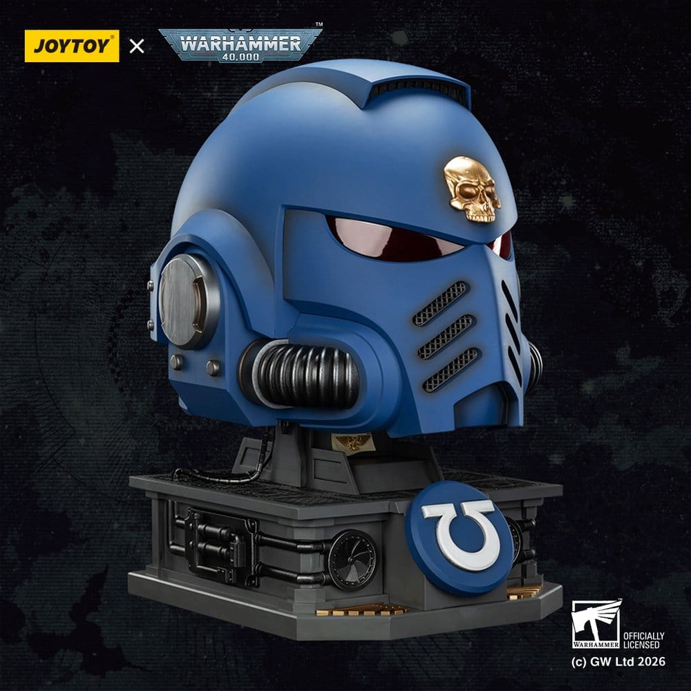 Warhammer 40,000 Captain MkX Helmet & Display Stand Ultramarines 44 cm