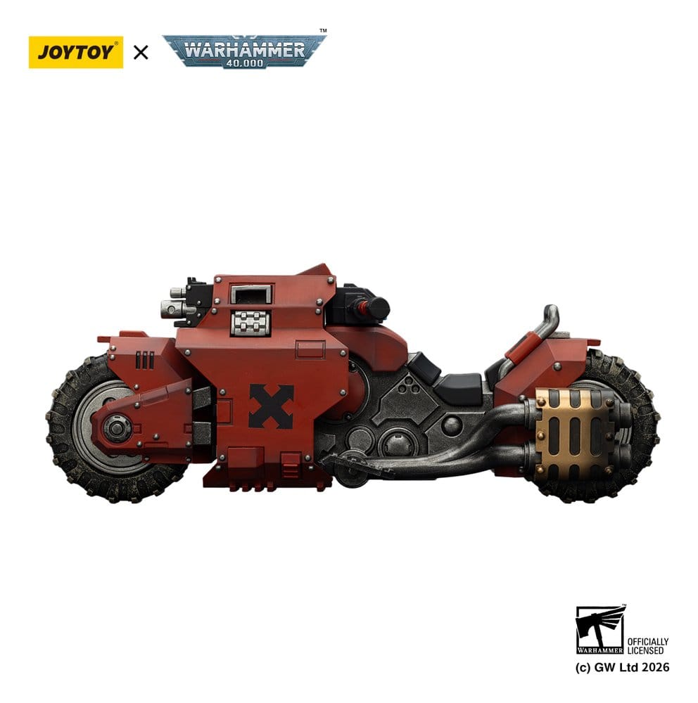 Warhammer 40,000 Raider-pattern Combat Bike Blood Angels with twin-linked bolt rifles 22 cm Frikytopia
