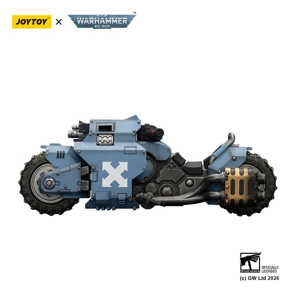 Warhammer 40,000 Raider-pattern Combat Bike Space Wolves with twin-linked bolt rifles 22 cm Frikytopia