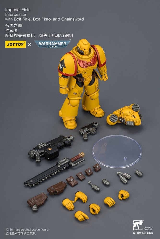 Warhammer 40,000 Figura Imperial Fists Intercessor 12 cm