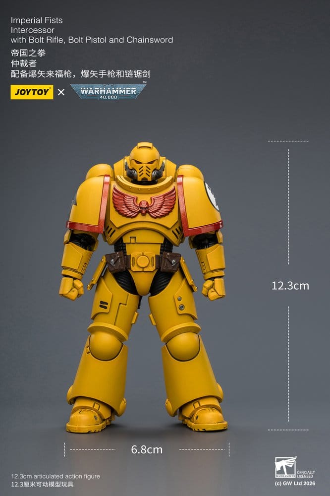 Warhammer 40,000 Figura Imperial Fists Intercessor 12 cm