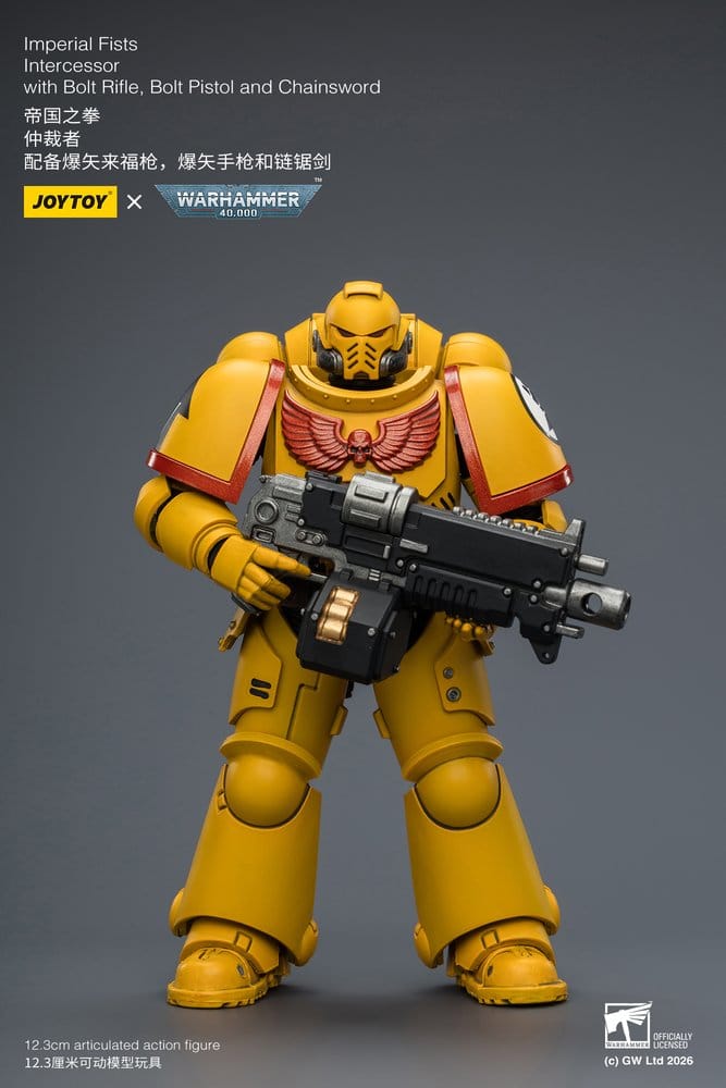 Warhammer 40,000 Figura Imperial Fists Intercessor 12 cm