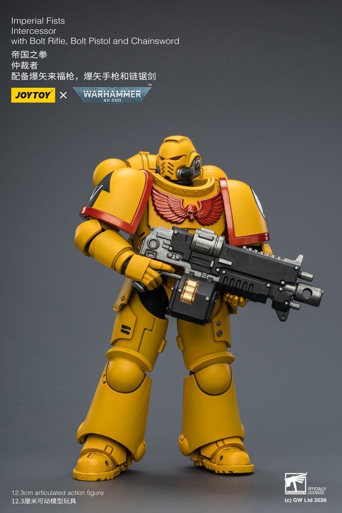 Warhammer 40,000 Figura Imperial Fists Intercessor 12 cm