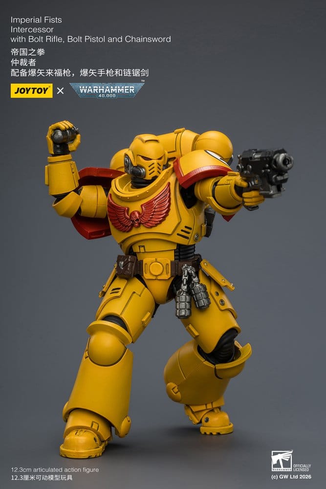 Warhammer 40,000 Figura Imperial Fists Intercessor 12 cm