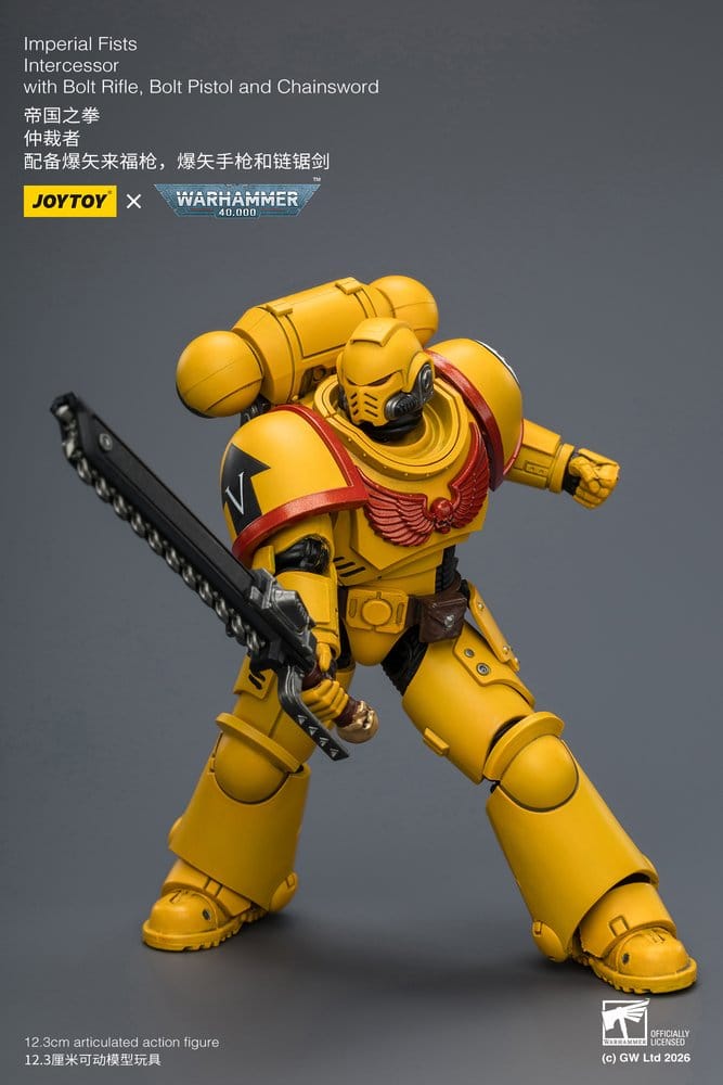 Warhammer 40,000 Figura Imperial Fists Intercessor 12 cm