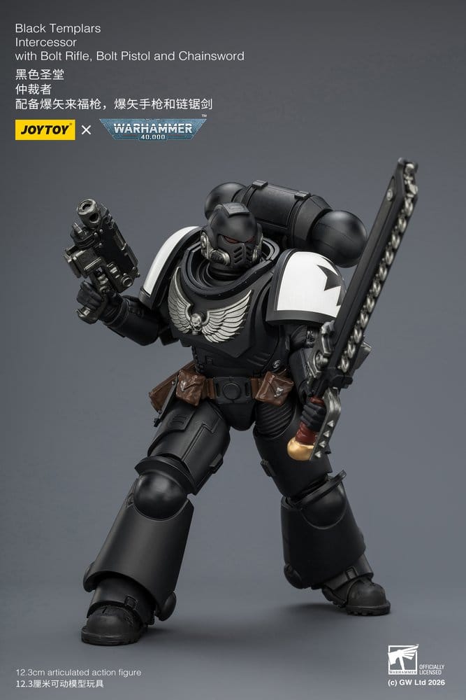Warhammer 40,000 Figura Black Templars Intercessor 12 cm