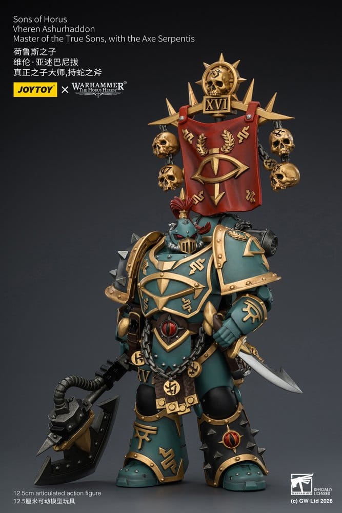 Warhammer The Horus Heresy Figura Sons of Horus Vheren Ashurhaddon Master of the True Sons 13 cm
