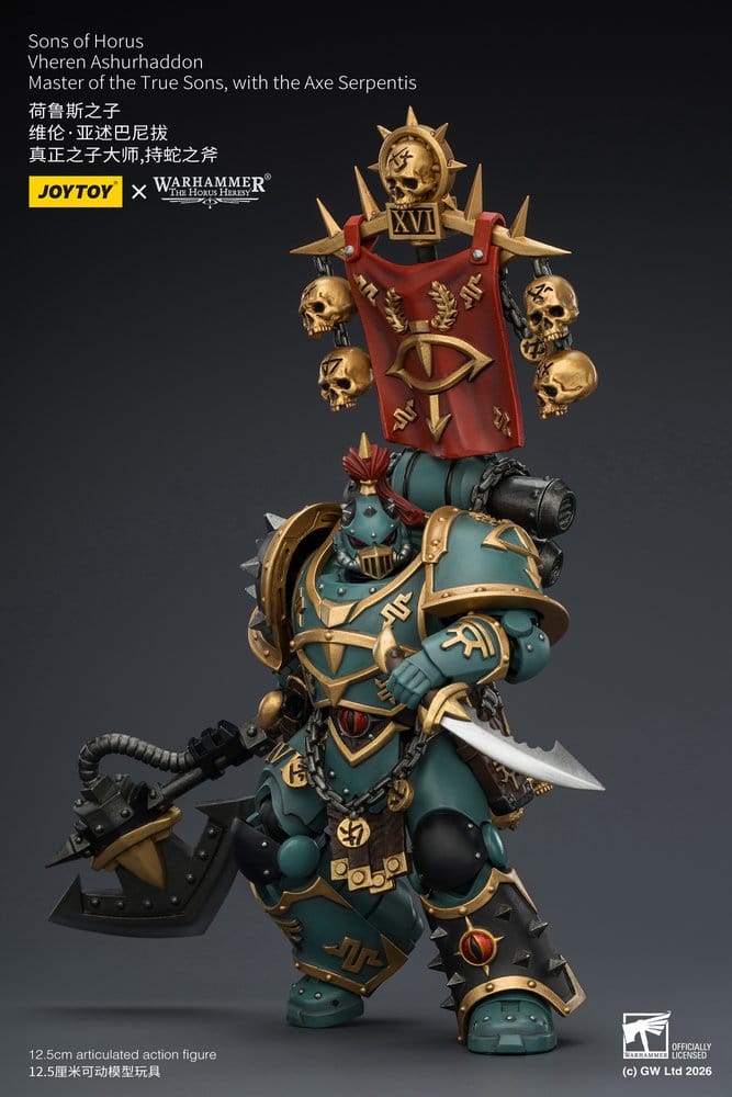 Warhammer The Horus Heresy Figura Sons of Horus Vheren Ashurhaddon Master of the True Sons 13 cm