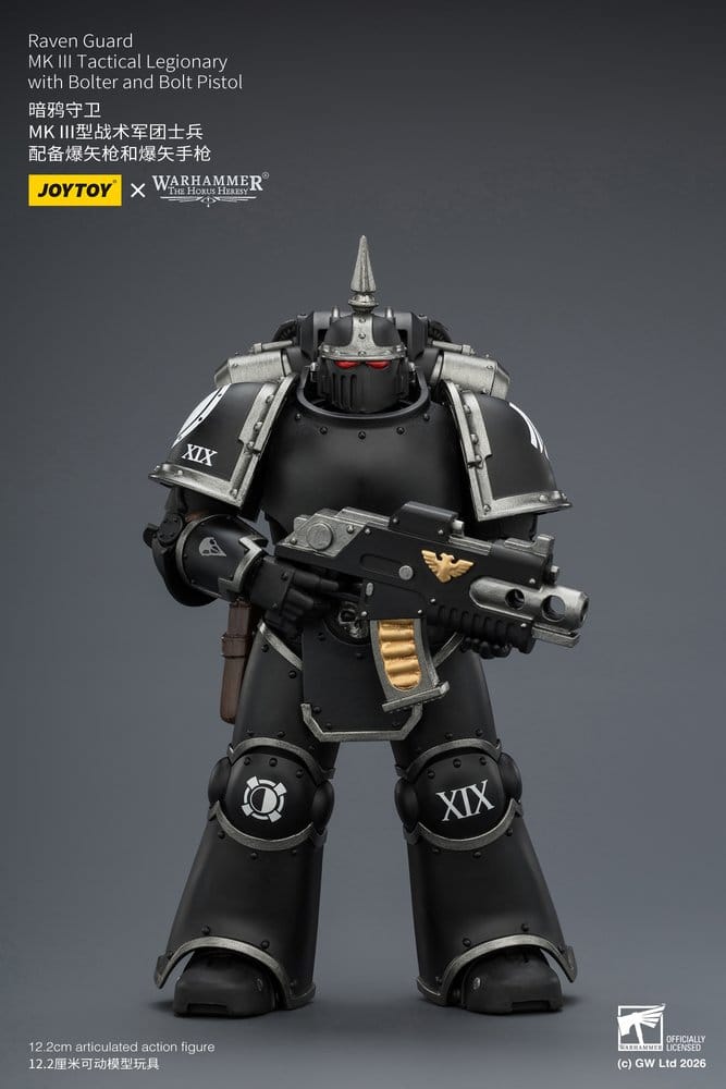 Warhammer 40,000 Figura Raven Guard MK III Legionário Tático 12 cm
