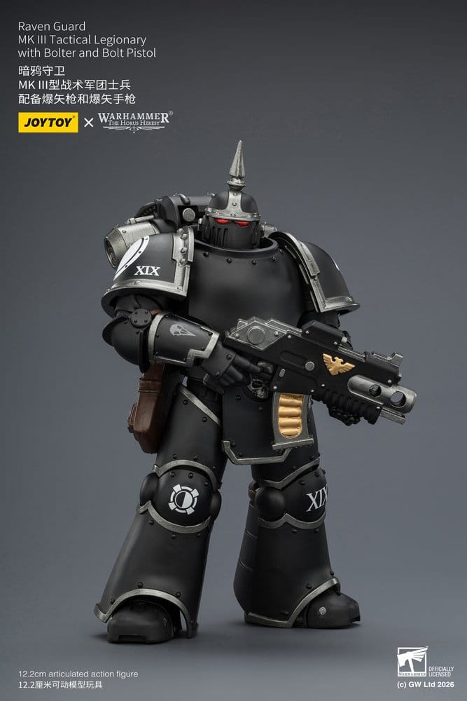 Warhammer 40,000 Figura Raven Guard MK III Legionário Tático 12 cm