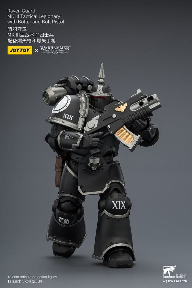 Warhammer 40,000 Figura Raven Guard MK III Legionário Tático 12 cm