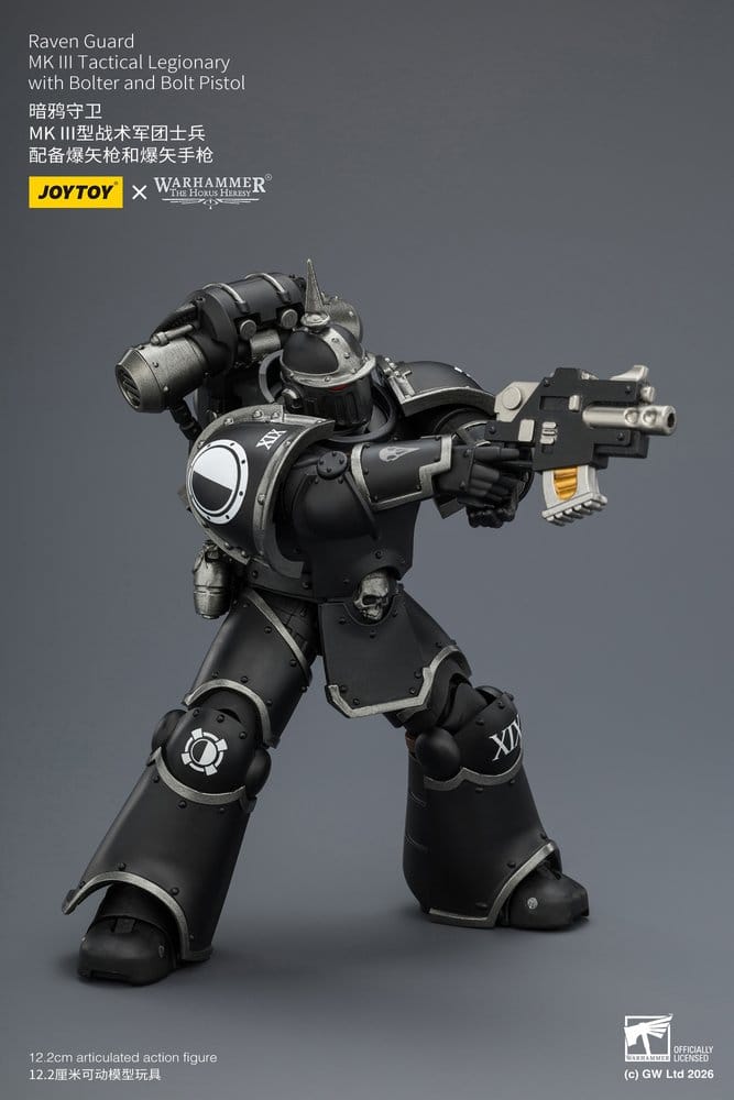 Warhammer 40,000 Figura Raven Guard MK III Legionário Tático 12 cm