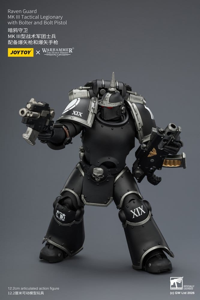 Warhammer 40,000 Figura Raven Guard MK III Legionário Tático 12 cm