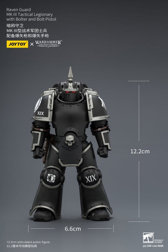 Warhammer 40,000 Figura Raven Guard MK III Legionário Tático 12 cm