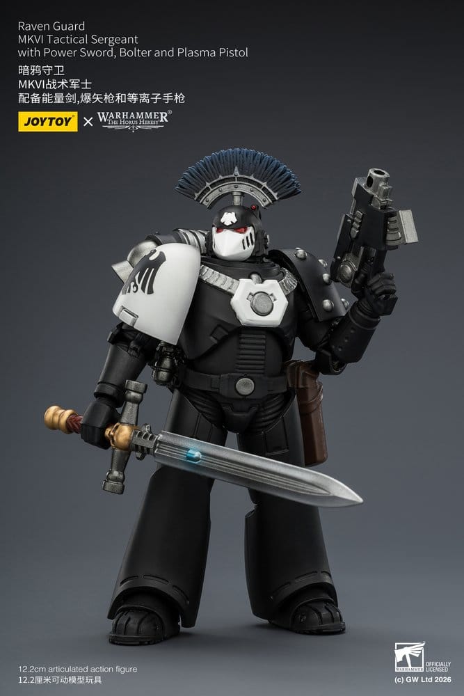 Warhammer 40,000 Figura Raven Guard MkVI Tactical Sergeant 12 cm