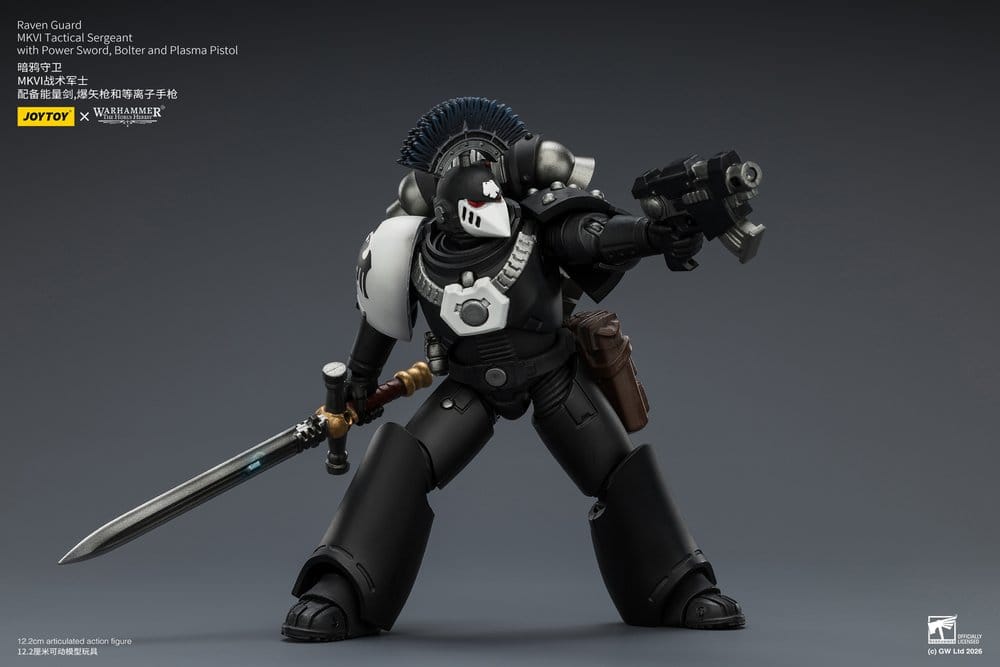 Warhammer 40,000 Figura Raven Guard MkVI Tactical Sergeant 12 cm