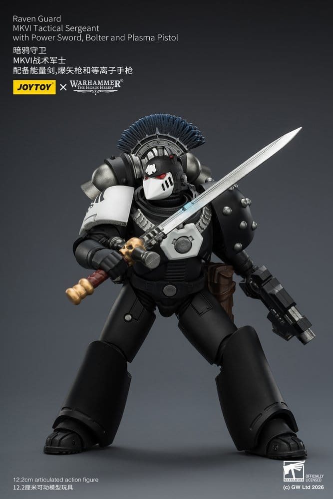 Warhammer 40,000 Figura Raven Guard MkVI Tactical Sergeant 12 cm