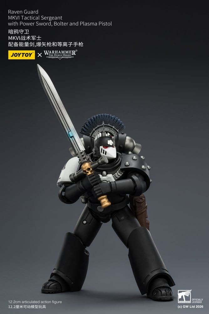 Warhammer 40,000 Figura Raven Guard MkVI Tactical Sergeant 12 cm
