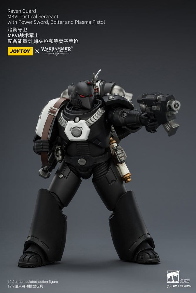 Warhammer 40,000 Figura Raven Guard MkVI Tactical Sergeant 12 cm