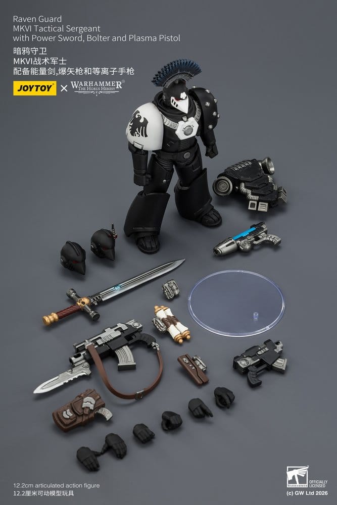 Warhammer 40,000 Figura Raven Guard MkVI Tactical Sergeant 12 cm