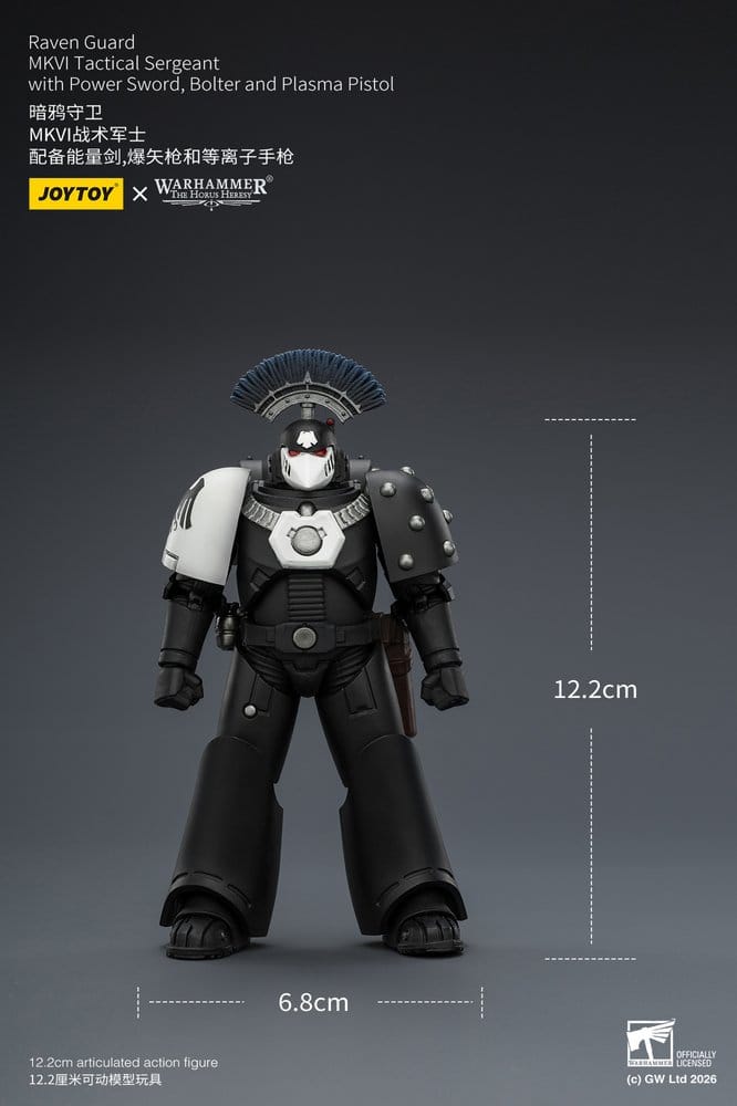 Warhammer 40,000 Figura Raven Guard MkVI Tactical Sergeant 12 cm