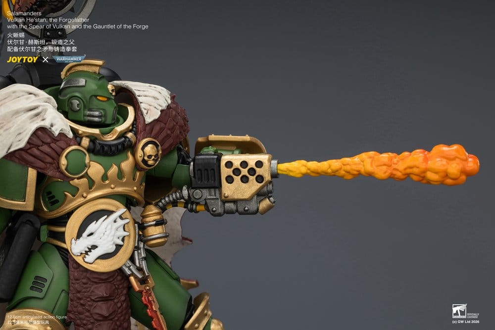 Warhammer Figura Salamandras Vulkan He'stan, o Forjador 13 cm