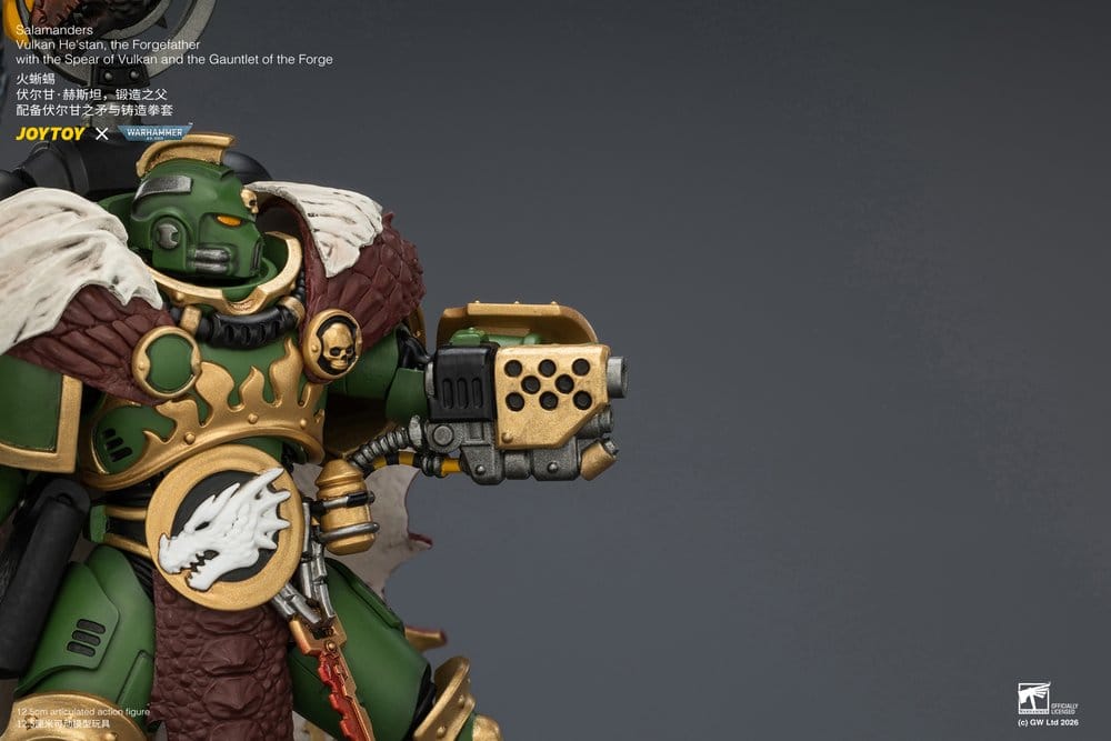 Warhammer Figura Salamandras Vulkan He'stan, o Forjador 13 cm