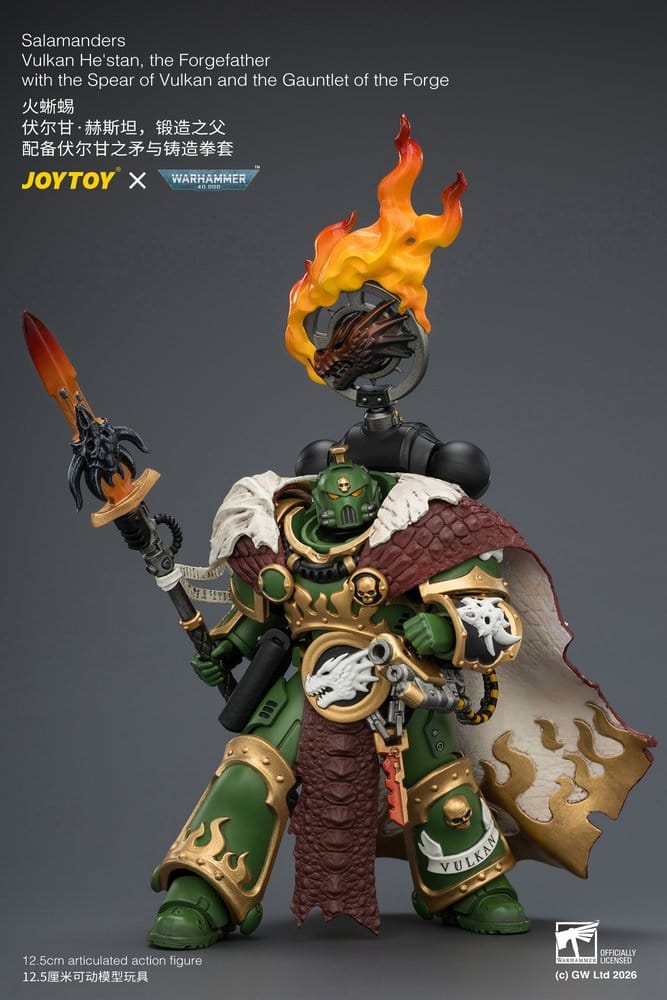 Warhammer Figura Salamandras Vulkan He'stan, o Forjador 13 cm