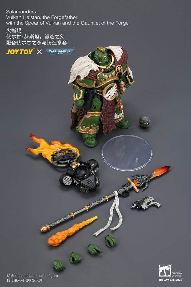 Warhammer Figura Salamandras Vulkan He'stan, o Forjador 13 cm