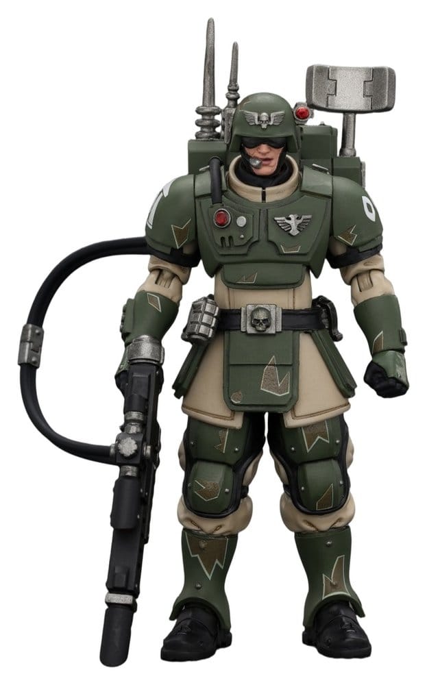 Warhammer Figura Astra Militarum Kasrkin 3 with Hot-shot Lasgun and Vox-caster Frikytopia