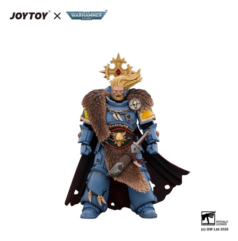 Space Marine Figura Space Wolves Wolf Guard Battle Leader 12 cm Frikytopia