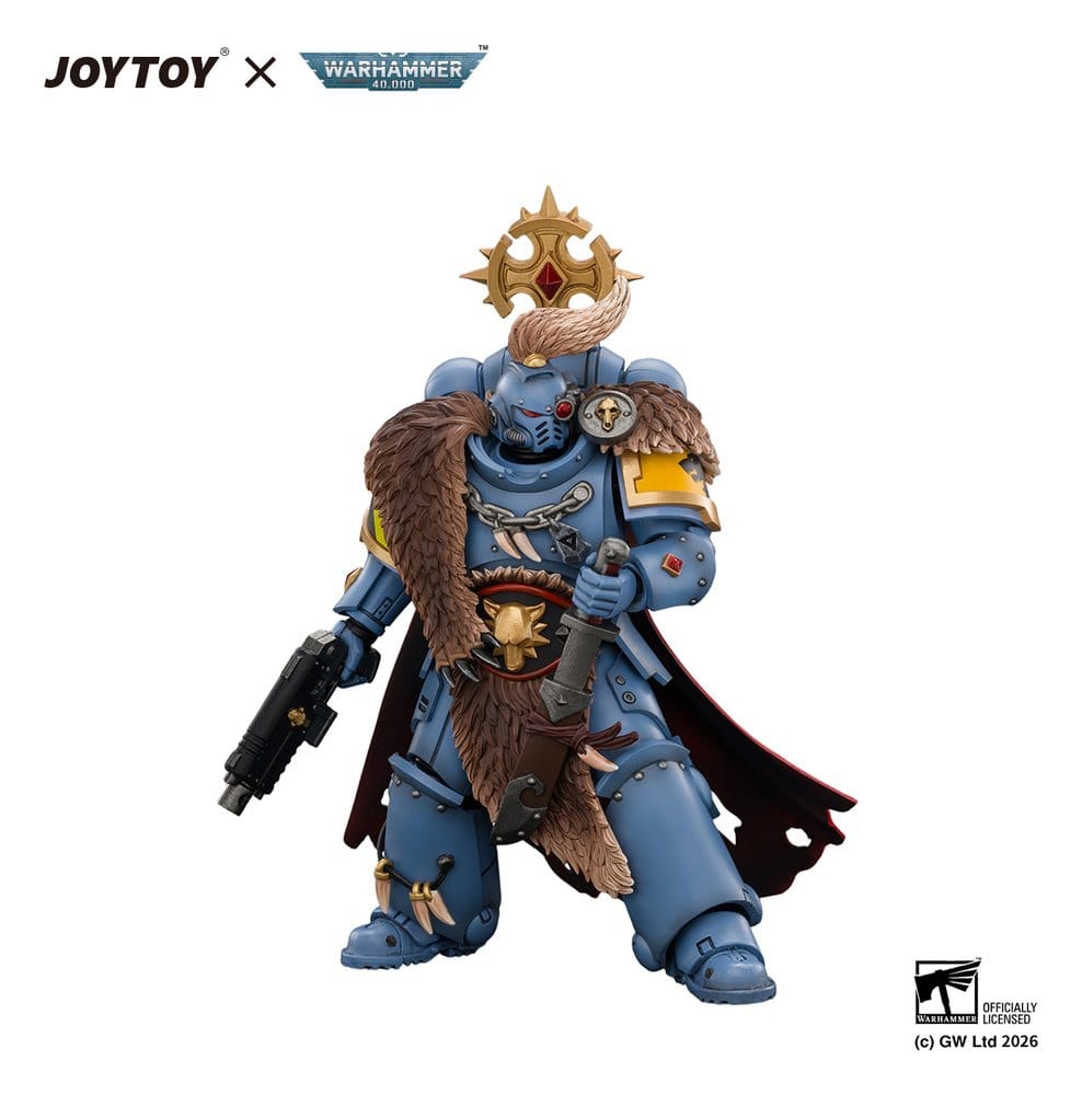 Space Marine Figura Space Wolves Wolf Guard Battle Leader 12 cm