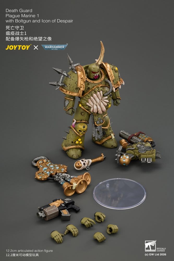 Warhammer Figura Death Guard Plague Marine 1 12 cm