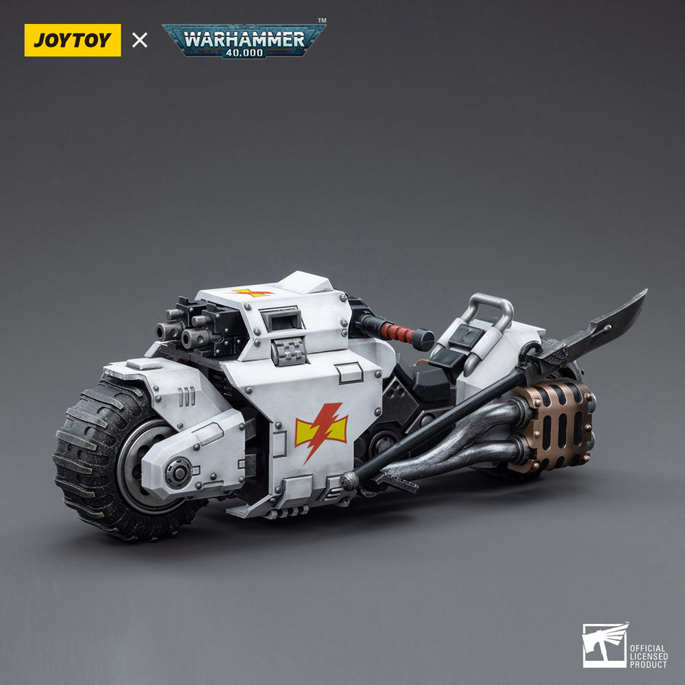 Warhammer 40k Veículo 1/18 White Scars Raider-pattern Combat Bike 22 cm