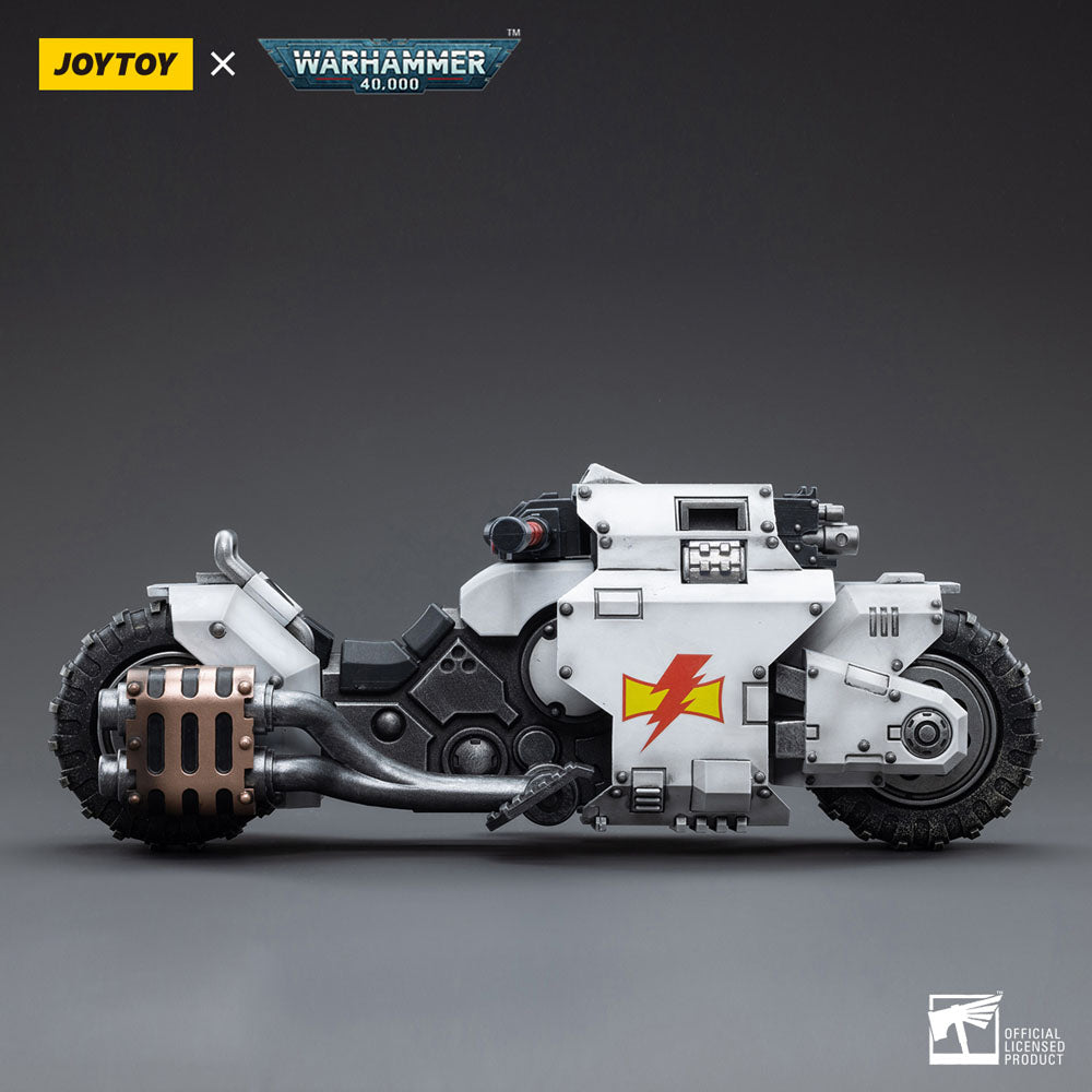 Warhammer 40k Veículo 1/18 White Scars Raider-pattern Combat Bike 22 cm