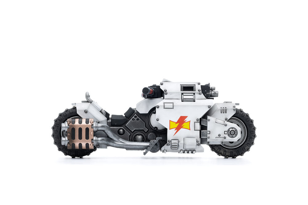 Warhammer 40k Veículo 1/18 White Scars Raider-pattern Combat Bike 22 cm