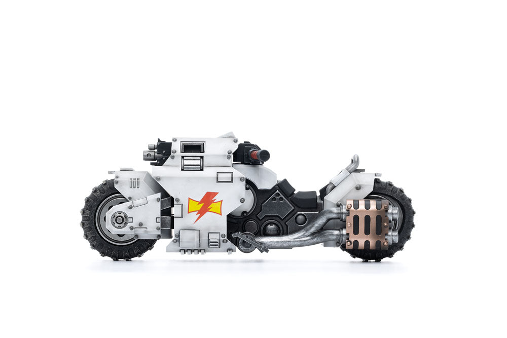 Warhammer 40k Veículo 1/18 White Scars Raider-pattern Combat Bike 22 cm