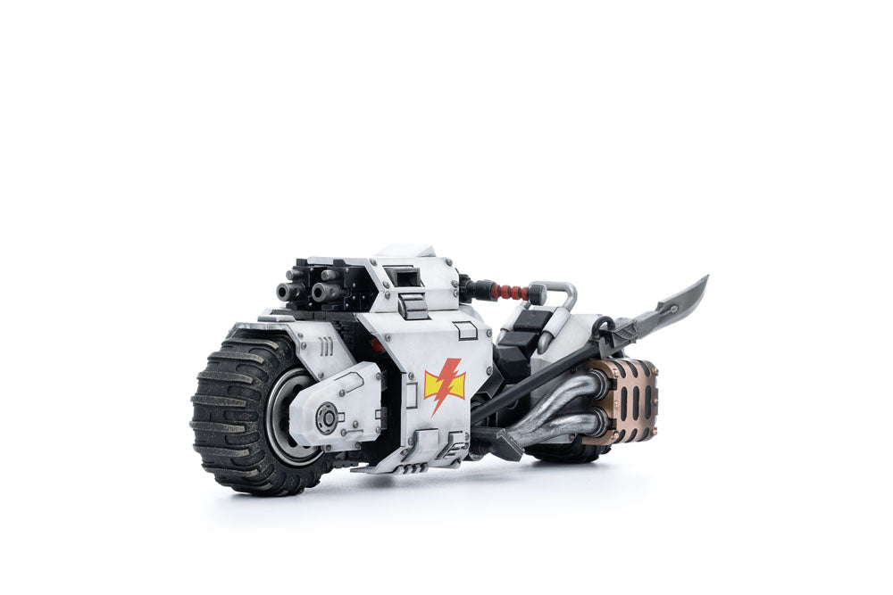 Warhammer 40k Veículo 1/18 White Scars Raider-pattern Combat Bike 22 cm