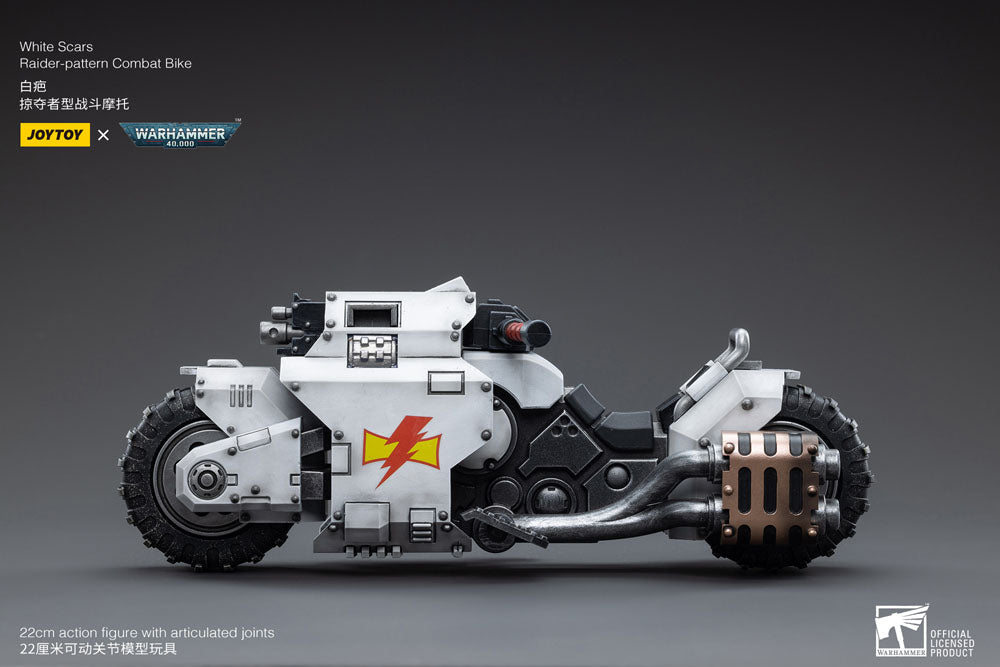 Warhammer 40k Veículo 1/18 White Scars Raider-pattern Combat Bike 22 cm