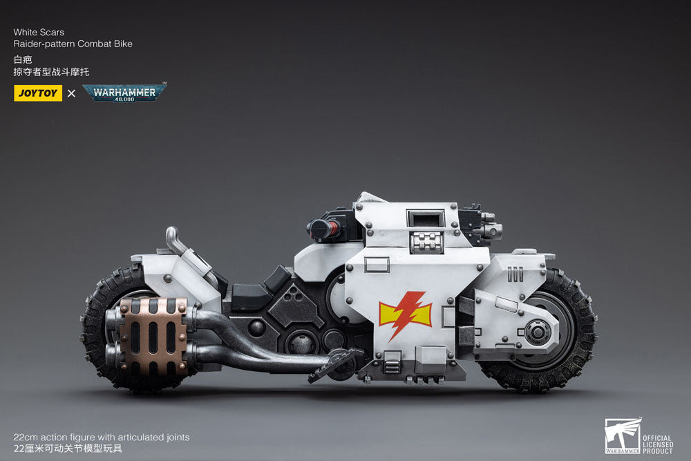 Warhammer 40k Veículo 1/18 White Scars Raider-pattern Combat Bike 22 cm