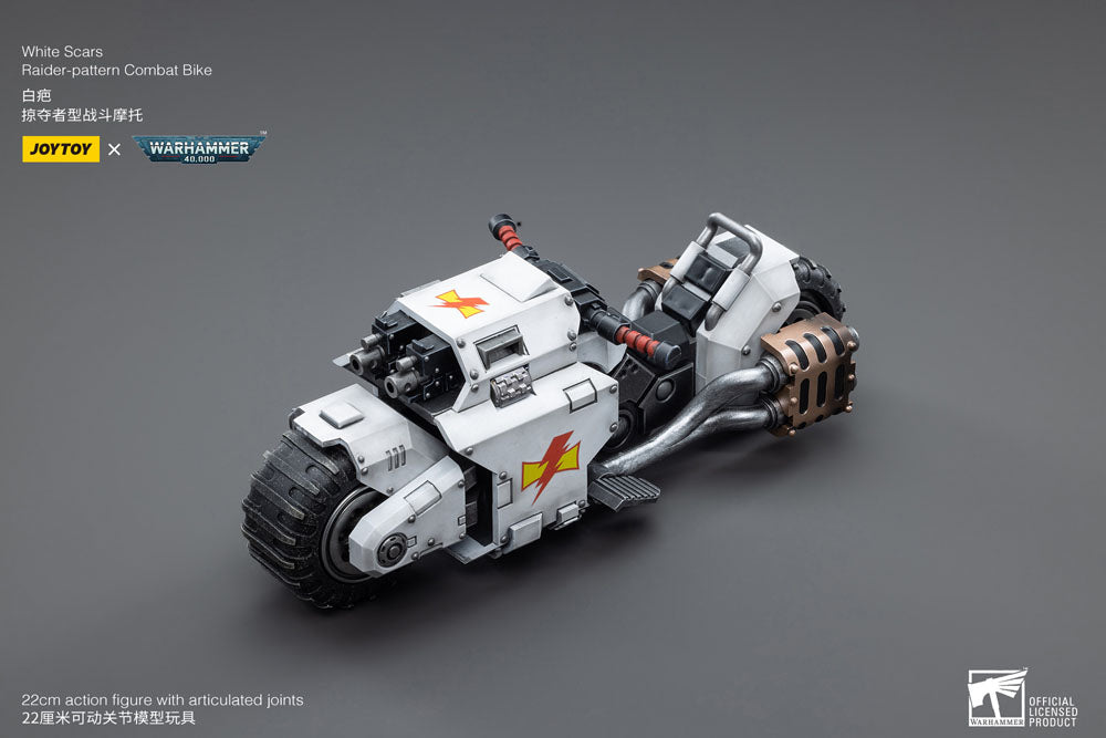Warhammer 40k Veículo 1/18 White Scars Raider-pattern Combat Bike 22 cm